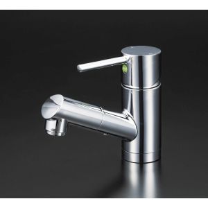 【KVK】 KVK KM8021ZTEC 寒 洗面用混合栓 eレバー