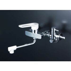【KVK】 KVK MSK110KB 給水給湯接続 シングル混合栓
