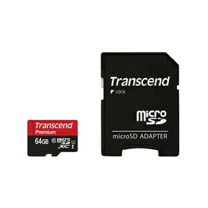 【トランセンド Transcend】microSDHC 64GB TS64GUSDU1 UHS-I Class10 アダプタ付｜あきばお～支店