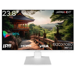 【ジャパンネクスト JAPANNEXT】 JAPANNEXT JN-238i75F-W PCモニター 23.8インチ ホワイト