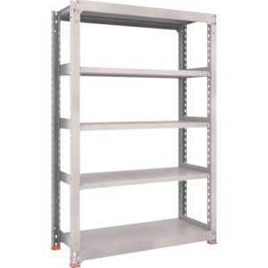 【トラスコ中山】 トラスコ中山 M3-7665-SFC NG スチールラック M3型中量棚 1800×571×H2100 5段 単体 免震樹脂ベース付 ネオグレー メーカー直送 海道沖縄離島不可
