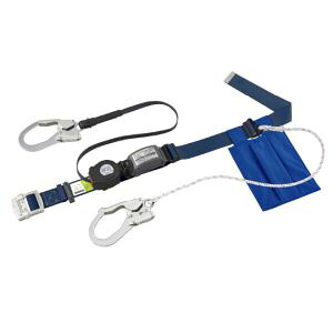 【タイタン】 タイタン SLN505-W-NB リーロックS2NEOライト ロック装置付巻取器+補助ロープ式胴ベルト ネイビー 墜落制止用器具