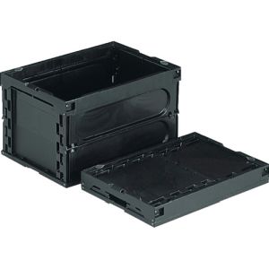 【サンコー】 サンコー 552380BK00 BK 折りたたみコンテナー 552380 オリコン50BーM 導電 メーカー直送 代引 北海道沖縄離島不可