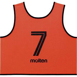 【モルテン Molten】モルテン ゲームベスト GV10枚セット 蛍光オレンジ GS0113KO｜あきばお～支店