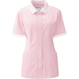 【カゼン KAZEN】 カゼン 947-13 ジャケット半袖 ピンク Sサイズ KAZEN