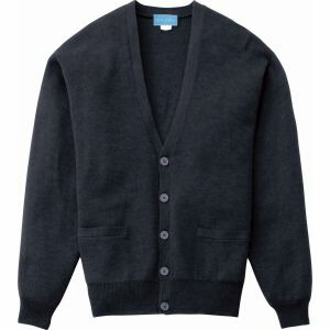 【カゼン KAZEN】 カゼン 203-11 メンズカーディガン ネイビー Lサイズ KAZEN