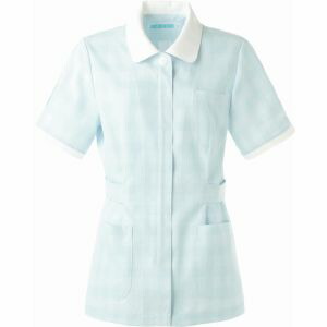 【カゼン KAZEN】 カゼン 274-81 ジャケット半袖 サックス Sサイズ KAZEN 4,901円
