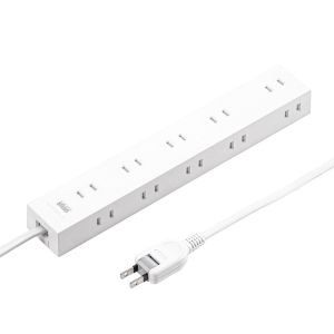 【サンワサプライ SANWA SUPPLY】 サンワサプライ TAP-2210-5W 電源タップ 2P 10個口 強力ネオジムマグネット シャッター付 6,776円