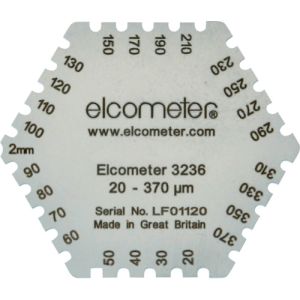 【Elcometer】 Elcometer K0003236M201 六角形ウェットフィルム膜厚計