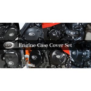 【R&G アールアンドジー】 R&G RG-KEC0117BK エンジンケースカバーSET ブラック HUSQVARNA Svartpilen401 18-/VITPILEN 401 18-