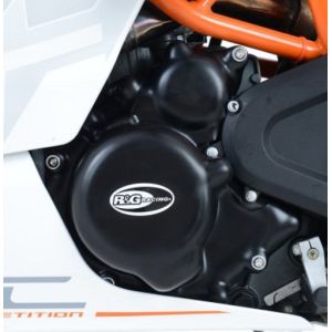 【R&G アールアンドジー】 R&G RG-KEC0074BK エンジンケースカバーSET ブラック KTM RC125/200 14-