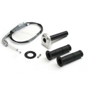 【アクティブ ACTIVE】 アクティブ 1067984SU スロットルKIT T-3 シルバー φ44 ステン金具 Z900RS 18-22/Z1000 14-16