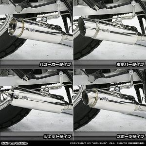 【ウイルズウィン WirusWin】 ウイルズウィン 752-58-15 ドラッグバイソンスポーツタイプマフラー APE100 WirusWin