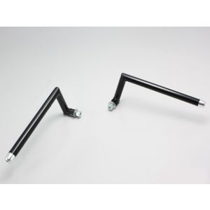【ハリケーン HURRICANE】 ハリケーン HS0041B セパハン用 ハンドルバー左/右set ブラック Fタイプ φ22.2mm HURRICANE