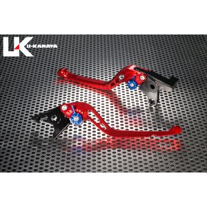 【ユーカナヤ U-KANAYA】 U-KANAYA YA040-082-0505 レバーセット GPタイプ/ロング RD/BL YZF-R25/R3