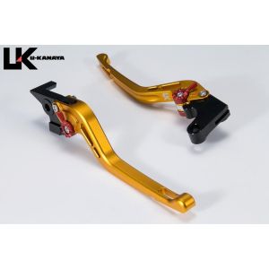 【ユーカナヤ U-KANAYA】 U-KANAYA KA041-005-0512 レバーセット GPタイプ/ロング GD/BK (ツヤケシ) ZEPHYR400/χ 11,677円