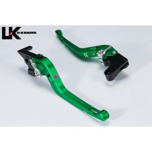 【ユーカナヤ U-KANAYA】 U-KANAYA KA077-086-0717 レバーセット Rタイプ GN/GD (ツヤケシ) Ninja ZX-25R 20