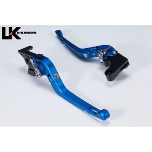 【ユーカナヤ U-KANAYA】 U-KANAYA SU061-035-0714 レバーセット Rタイプ BL/GD (ツヤケシ) GSX-8S 23/GSX-8R