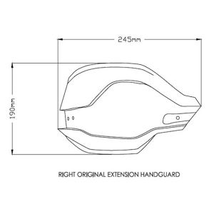 【プーチ Puig】 プーチ 3763N ハンドガード エクステンション ブラック R1200GS 13-18/ADV 14-18/RAL 17-18/EXC 17-18/F800GSADV13-18