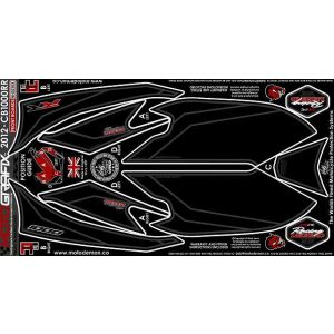 【モトグラフィックス MOTOGRAFIX】 モトグラフィックス MT-NH021KK ボディパッド FRONT CBR1000RR 12-