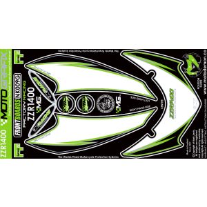 【モトグラフィックス MOTOGRAFIX】 モトグラフィックス MT-NK009G ボディパッド FRONT ZZR1400 06-