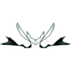 【モトグラフィックス MOTOGRAFIX】 モトグラフィックス MT-NK021WKG ボディパッド FRONT ZZR1400 12-