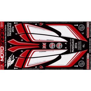 【モトグラフィックス MOTOGRAFIX】 モトグラフィックス MT-RD017RW ボディパッド REAR PANIGALE 959/1299/S