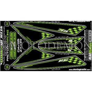 【モトグラフィックス MOTOGRAFIX】 モトグラフィックス MT-RK007KGE ボディパッド REAR ZX-10R NINJA C SERIES 04/05