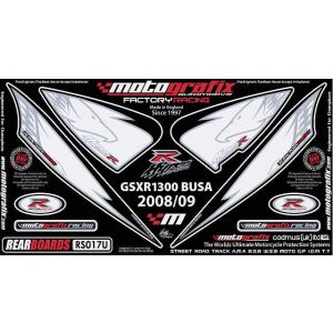 【モトグラフィックス MOTOGRAFIX】 モトグラフィックス MT-RS017U ボディパッド REAR GSX1300R隼 08-12