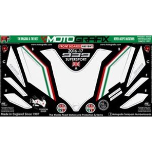 【モトグラフィックス MOTOGRAFIX】 モトグラフィックス MT-ND018WT ボディーパッド FRONT (WT) Supersport939 16/17