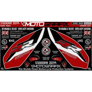 【モトグラフィックス MOTOGRAFIX】 モトグラフィックス MT-KB026RKW ボディパッド KNEE BMW S1000RR 19-
