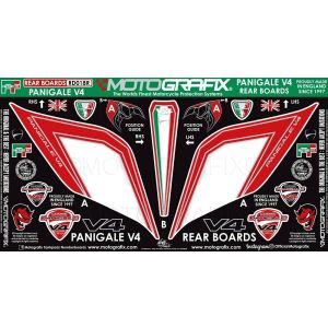 【モトグラフィックス MOTOGRAFIX】 モトグラフィックス MT-RD018R ボディパッド REAR DUCATI Panigale V4/S