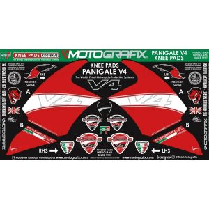 【モトグラフィックス MOTOGRAFIX】 モトグラフィックス MT-KD018RVS ボディパッド KNEE DUCATI Panigale V4/S
