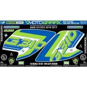 【モトグラフィックス MOTOGRAFIX】 モトグラフィックス MT-KB027BG ボディパッド KNEE BMW G310GS 18-19