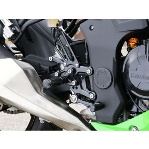 【ベビーフェイス BabyFace】 ベビーフェイス 002-K027BK バックステップキット BLK Ninja250SL 15-16