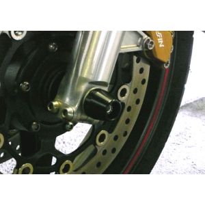 【アグラス AGRAS】 アグラス 343-174-J0B フロントアクスルプロテクター コーン ブラック ジュラコン CB1100 AGRAS