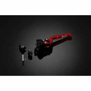【バイカーズ BIKERS】 バイカーズ　Y0102-RED リアブレーキレバー 可倒式 カーブタイプ レッド TRICITY125 14-24 TRICITY155 17-24