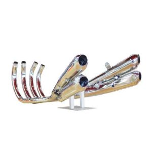 【ドレミコレクション DOREMI COLLECTION】 ドレミコレクション 35203 4本マフラー ストリート4 メッキ Z900RS 18