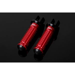 【スピードラ SSK SPEEDRA】 スピードラ AFPS212RD アルミ削タンデムステップ スタンダード パッセンジャー用/取付部カラー ブラック/ステップバーカラー レッド
