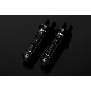 【スピードラ SSK SPEEDRA】 スピードラ AFPS218BK アルミ削タンデムステップ スタンダード パッセンジャー用/取付部カラー ブラック/ステップバーカラー ブラック