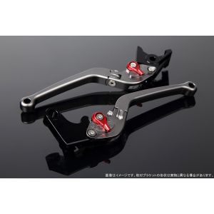 【スピードラ SSK SPEEDRA】 スピードラLVAM003TM-RD アジャストレバー スタンダード可倒式 Mチタン/Mレッド Monkey125 GROM/MSX125 13-16 CBR250R
