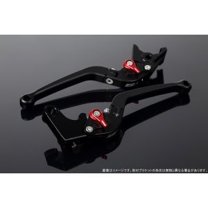 【スピードラ SSK SPEEDRA】 スピードラ LVAM012BK-RD アジャストレバー スタンダード可倒式 Mブラック/Mレッド CBR600RR/CBR1000RR(PC40/SC59)