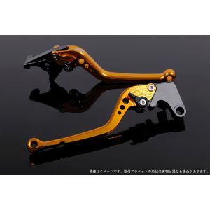 【スピードラ SSK SPEEDRA】 スピードラ KA0406978-BK アジャストレバー スタンダード ロング ゴールド/ブラック NINJA1000 17-18/Z900RS
