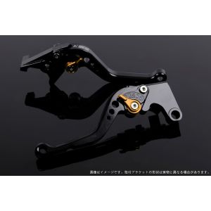 【スピードラ SSK SPEEDRA】 スピードラ KA0406983-GD アジャストレバー スタンダード ショート ブラック/ゴールド NINJA1000 17-18/Z900RS