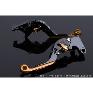 【スピードラ SSK SPEEDRA】 スピードラKA0407011-GDGD アジャストレバー 可倒延長式 ブラック/ゴールド/ゴールド NINJA1000 17-18 Z1000 17-18