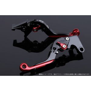 【スピードラ SSK SPEEDRA】 スピードラ HO0405891-RDRD アジャストレバー 可倒延長式 ブラック/レッド/レッド CBR250RR MC22 NSR250 11,251円