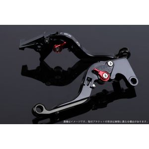 【スピードラ SSK SPEEDRA】 スピードラHO0405919-RDBK アジャストレバー 可倒延長式 ブラック/レッド/ブラック CBR250R MC41 CB250F MC43 CBR400R