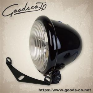 【GOODS】 GOODS 66-84118CB 4-1/2インチ ベイツタイプヘッドライト CB400SS ブラック