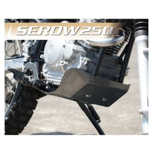 【CYCLE-AM】 CYCLE-AM CJE16CB スキッドプレート タイプ2 カーボン SEROW250/XT250X/TRICKER