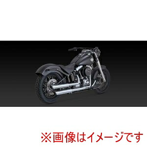 【VanceHines】 VanceHines 16341 TwinSlash PCX 3in Slip-on ツインスラッシュ 3インチ スリップオン クローム マフラー SOFTAIL 07-17
